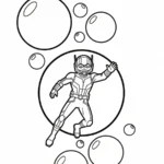 coloriage Ant Man pour primaire
