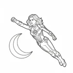 coloriage Avengers à imprimer pour enfant de 4 ans