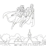 image de coloriage Avengers pour enfant