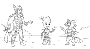coloriage Avengers à imprimer a4