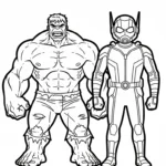 coloriage Avengers et decoupage a imprimer gratuit