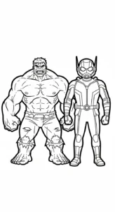 coloriage Avengers et decoupage a imprimer gratuit