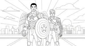 coloriage Avengers gratuit à imprimer