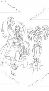 coloriage Avengers pour enfants a imprimer