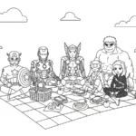coloriage Avengers a dessiner et imprimer
