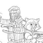 coloriage Avengers pour enfant de 5 ans