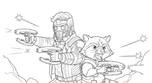 coloriage Avengers pour enfant de 5 ans