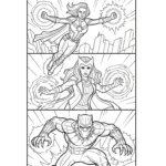 coloriage Avengers à imprimer pour enfant de 3 ans