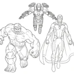 coloriage Avengers a imprimer gratuitement