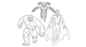 coloriage Avengers a imprimer gratuitement