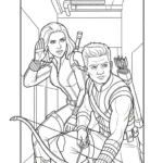 coloriage Avengers pour primaire