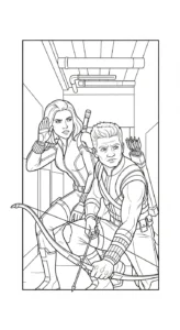 coloriage Avengers pour primaire