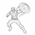 coloriage Avengers pour enfant de 6 ans