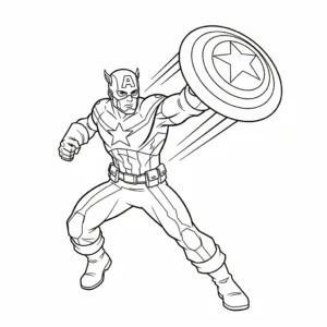 coloriage Avengers pour enfant de 6 ans