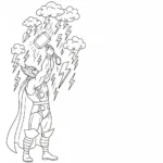 image de coloriage Avengers pour enfant