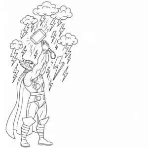 image de coloriage Avengers pour enfant