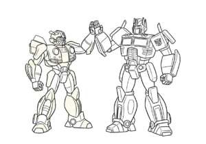 coloriage Bumblebee à imprimer pour enfant de 7 ans