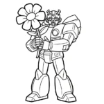 coloriage Bumblebee pour bebe a imprimer