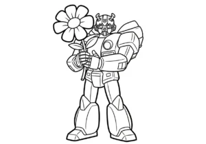 coloriage Bumblebee pour bebe a imprimer