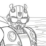 a imprimer coloriage Bumblebee gratuit