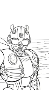 a imprimer coloriage Bumblebee gratuit