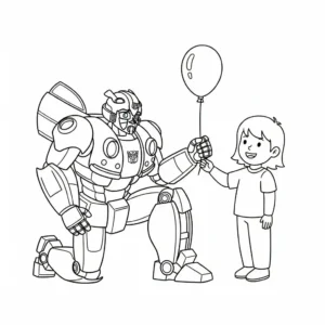 coloriage Bumblebee a dessiner et imprimer