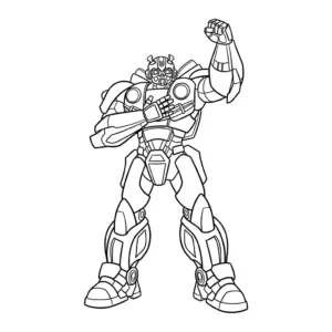 coloriage Bumblebee pour enfant de 3 ans