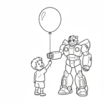 coloriage Bumblebee à imprimer pour enfant de 8 ans