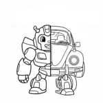 coloriage Bumblebee à imprimer pour enfant de 2 ans
