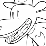 coloriage Dog Man pour enfants à imprimer