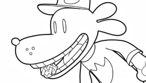 coloriage Dog Man pour enfants à imprimer