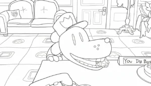 imprimer coloriage Dog Man