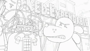 coloriage Dog Man à imprimer pour enfant de 10 ans
