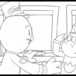 coloriage Dog Man pour enfant de 6 ans