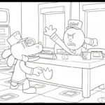 coloriage Dog Man à imprimer kawaii