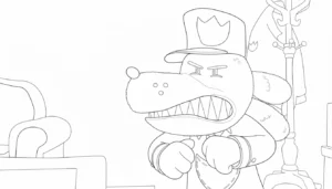 imprimer coloriage Dog Man