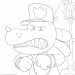 coloriage Dog Man pour enfants à télécharger