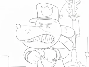 coloriage Dog Man pour enfants à télécharger