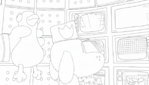 coloriage Dog Man à imprimer pour enfant de 3 ans