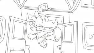 coloriage Dog Man à imprimer pour enfant de 6 ans
