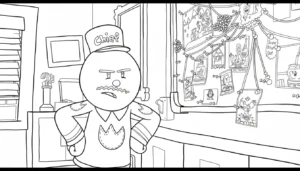 imprimer coloriage Dog Man gratuit