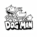 coloriage Dog Man pour enfants a imprimer