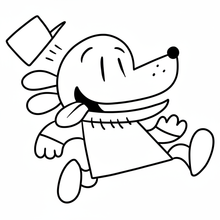 Tranh tô màu Dog Man
