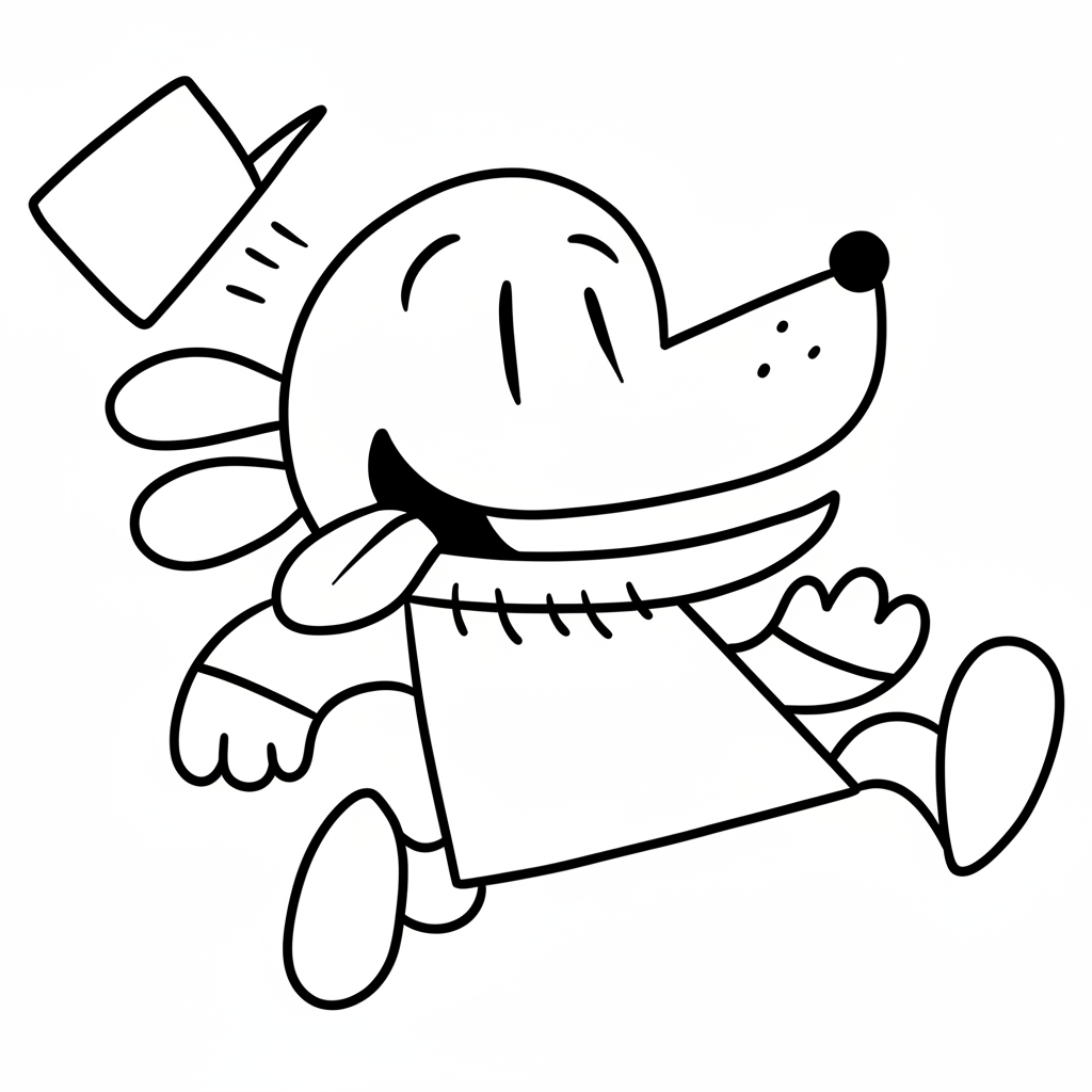 Tranh tô màu Dog Man