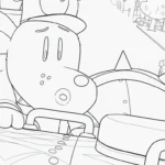 coloriage Dog Man à imprimer pour enfant de 6 ans