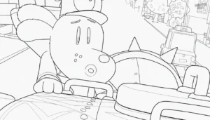 coloriage Dog Man à imprimer pour enfant de 6 ans