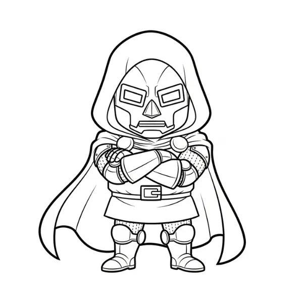 Tranh tô màu Dr Doom