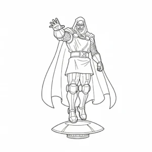 coloriage Dr Doom et dessin a imprimer