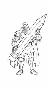 coloriage Dr Doom pour enfants