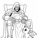 coloriage Dr Doom pour enfant de 10 ans